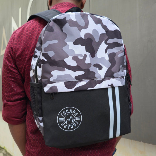 Snowdon Black Camo Backpack