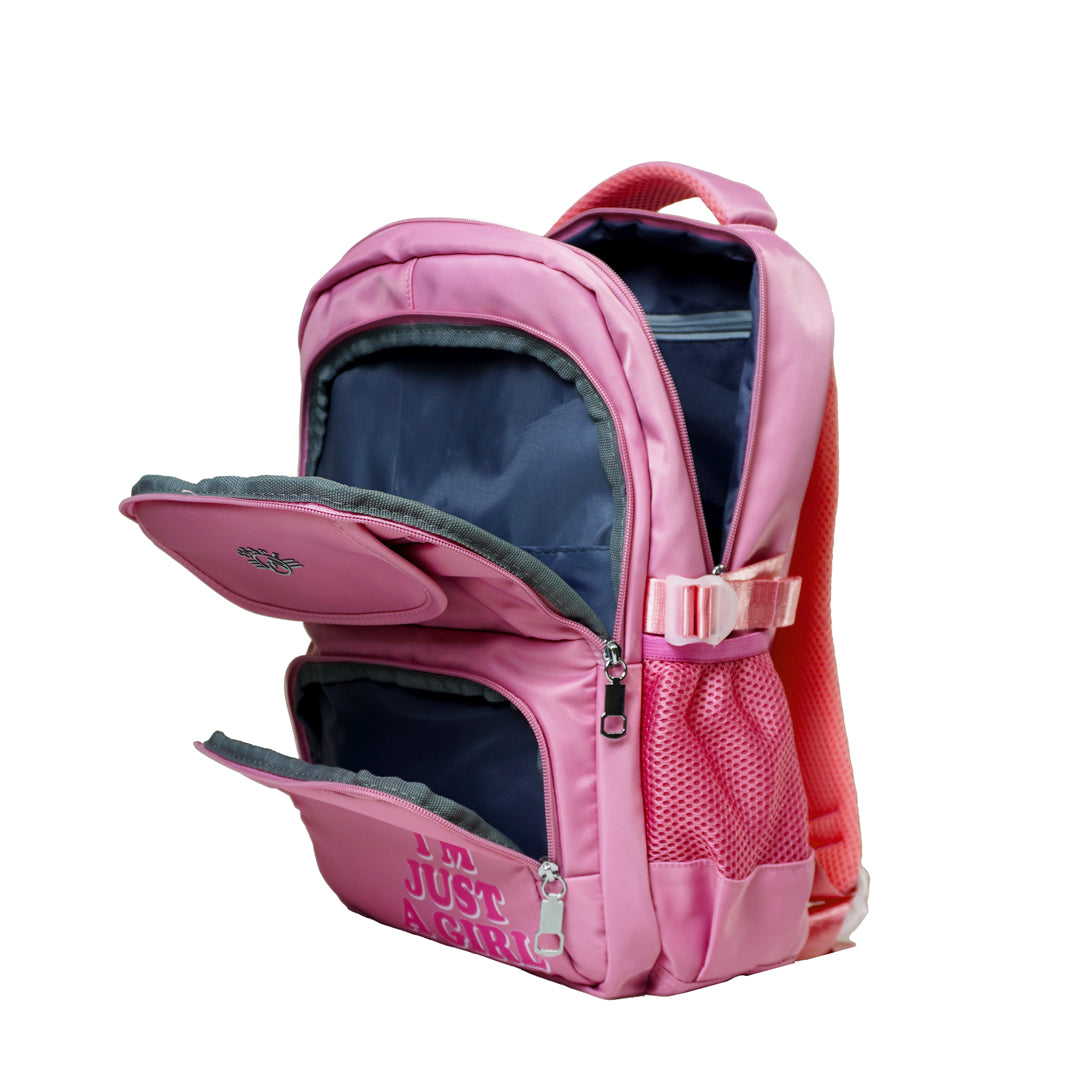The Rockies Kids Backpack (I am Just a Girl Print)