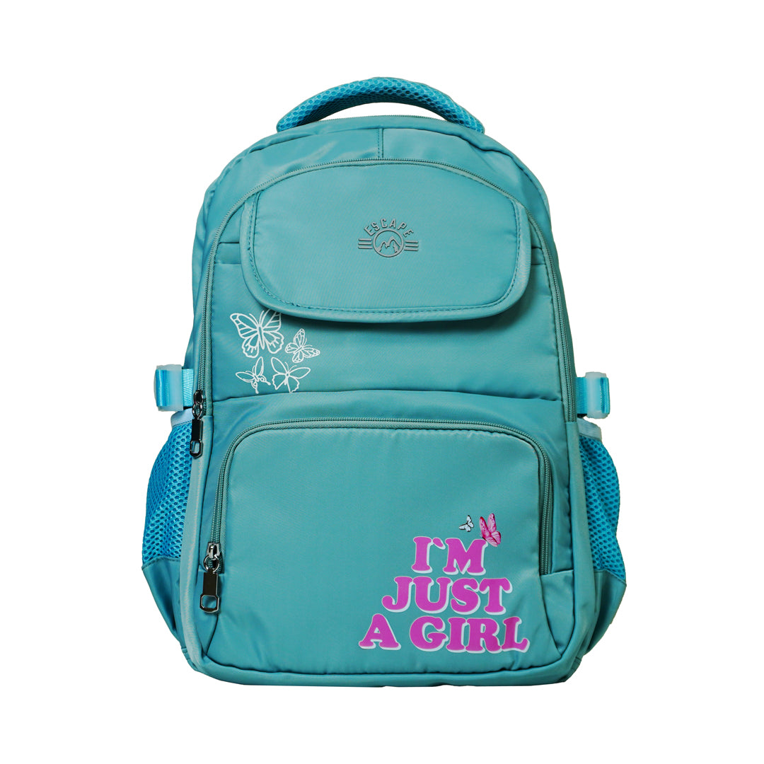 The Rockies Kids Backpack (I am Just a Girl Print)